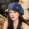 Ретро восьмиугольная шляпа, женская, большой обхват головы подчеркивает лицо, маленький берет, тонкая дышащая повседневная универсальная шляпа-бутон