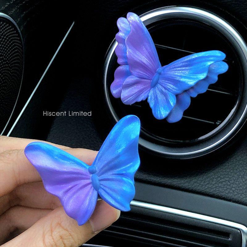 High-End Butterfly Air Vent Decoration Car Fragrance Car Perfume Flower Aroma Diffuser Stone Car Interior Decoration