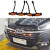 Chery Tiggo 7 Pro LED Car Grid Small Yellow Smoked Lamps Grille Middle Mesh Raptor Daytime Running Light 12V