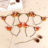 2025 Trendy Christmas Antler Headband for Kids & Adults - Cute Holiday Hair Accessories for Parties