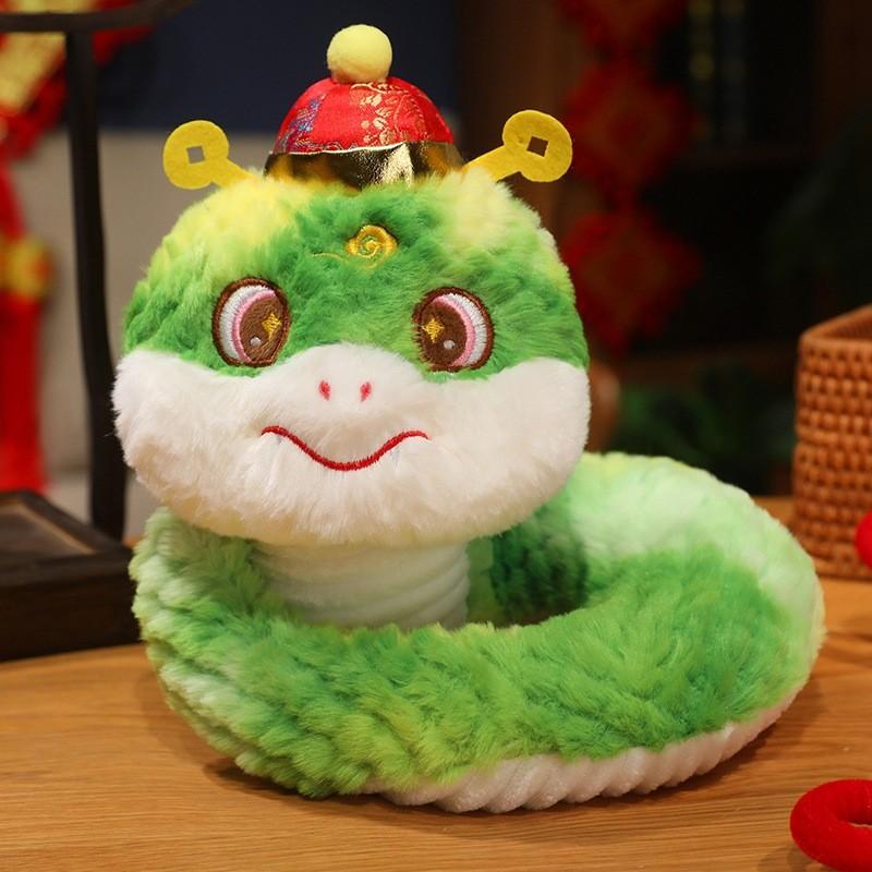 And Cute Colorful 30cm Plush Snake Toy For New Year And Zodiac Gifts Festival