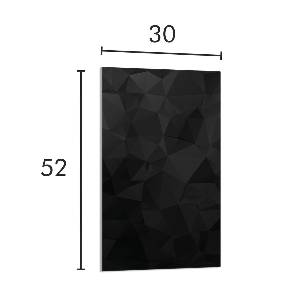 СТЕКЛЯННАЯ ДОСКА ДЛЯ НАРЕЗКИ 30x52 Черная