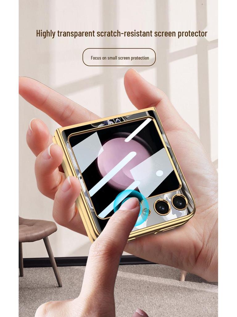 Креативный складной чехол для телефона Samsung Galaxy Z Flip5 - Стильный дизайн для девушек