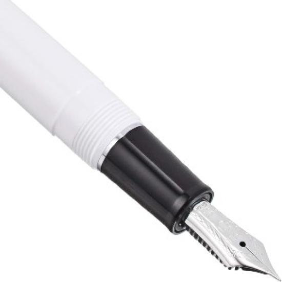 Sailor Professional Gear Slim Silver Fountain Pen White EF Nib 11-1222-110 with Converter