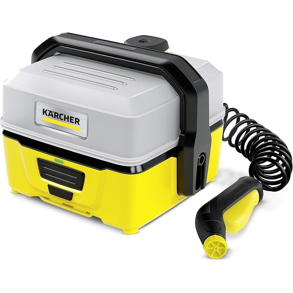 Karcher OC3 Многофункциональный очиститель, Чистит под более высоким давлением, чем водопроводная вода (Безмоечная мойка), Легкий, Компактный, Беспроводной, Перезаряжаемый, Встроенный