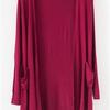 2023 Summer Women Midi Long Cardigan Jacket Casual Pocket Ir