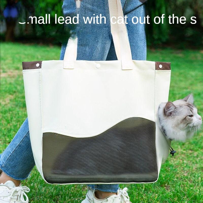 Сумка для кошек, портативная сумка через плечо, холщовая сумка на перевязи, сумка для кошек, товары для домашних животных для маленьких собак