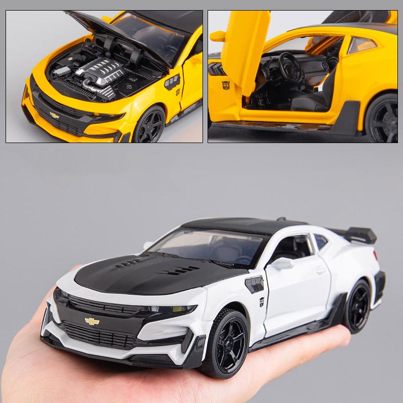 1:32 Chevrolet Camaro литая модель игрушечного автомобиля литые металлические звуковые и световые игрушки для детей транспортное средство