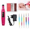 Профессиональная электрическая дрель для ногтей, дизайн ногтей, точечная ручка, набор сверл для педикюра, оборудование для дрели для ногтей, инструменты