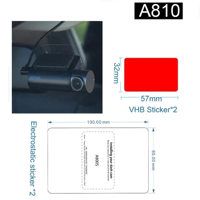 Для 70mai Dash Cam A800S a810 4K Набор аксессуаров Статическая наклейка Stic и статические наклейки для 70mai A810 Автомобильный видеорегистратор держатель пленки
