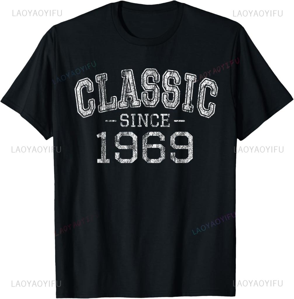 Classic Since 1969 Vintage Style Born in 1969 Birthday Gift TShirt Vintage T Shirt Unisexs Clothing Funny Shirt Camiseta Hombre