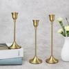 Luxury Candle Holder Kit Pillar Candle Container Taper Candlestick Home Art Craft Decor Metal Candle Holders for Weddings DIY Birthday Gifts