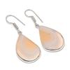 Montana Agate Handmade 925 Sterling Silver Jewelry Earring 1.77" N3p38