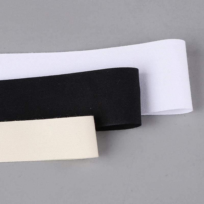 Пояс из чистого хлопка Хлопковая тесьма полотняного переплетения Печатная тесьма 0,3 см-8 см Тесьма с подгибом Лента с печатным товарным знаком