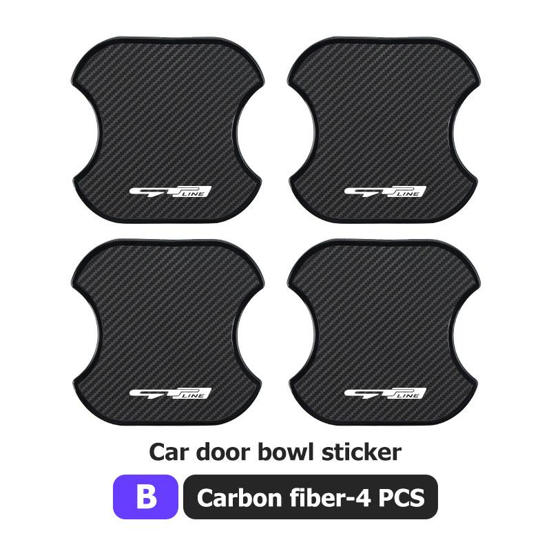 ABCDFZ 1 Car Door Handle Bowl Protective Sticker Doors Handle Anti-collision Strip For KIA Rio K5 K2 Sportage Ceed Sorento Picanto