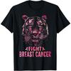 Fight Breast Cancer Awareness 2024 Shirts For Women Tiger T-Shirt