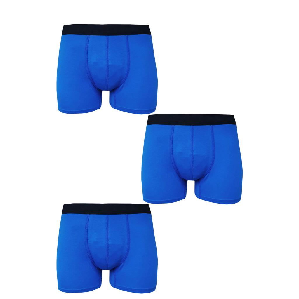 3 пары мужских трусов-боксеров из лайкры и модала из однотонного хлопка высшего качества
