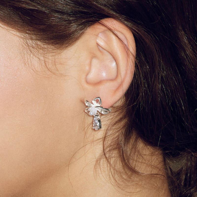 Les Bijoux Philosophy LB_Silver flower earring