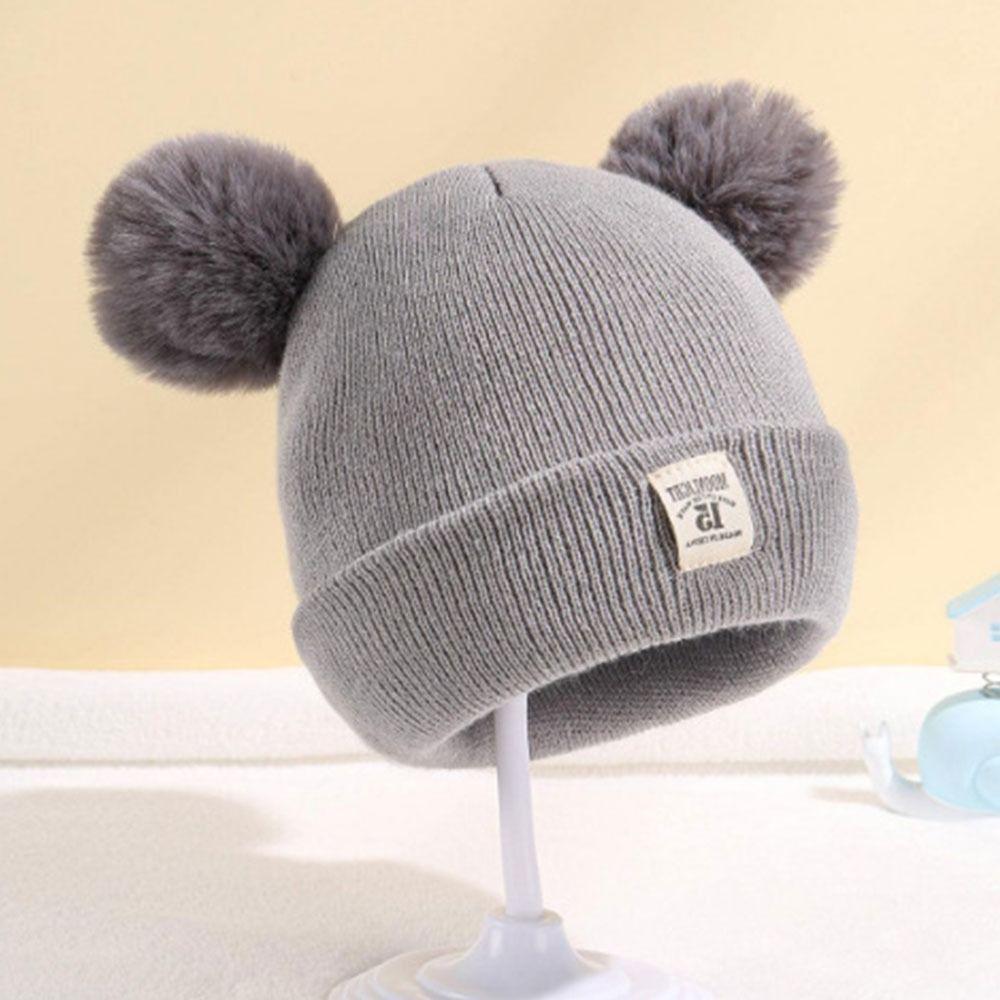 Windproof Baby Beanie Cap Ear Protection Hat Scarf Set Winter Kids Knitted Hat Toddler