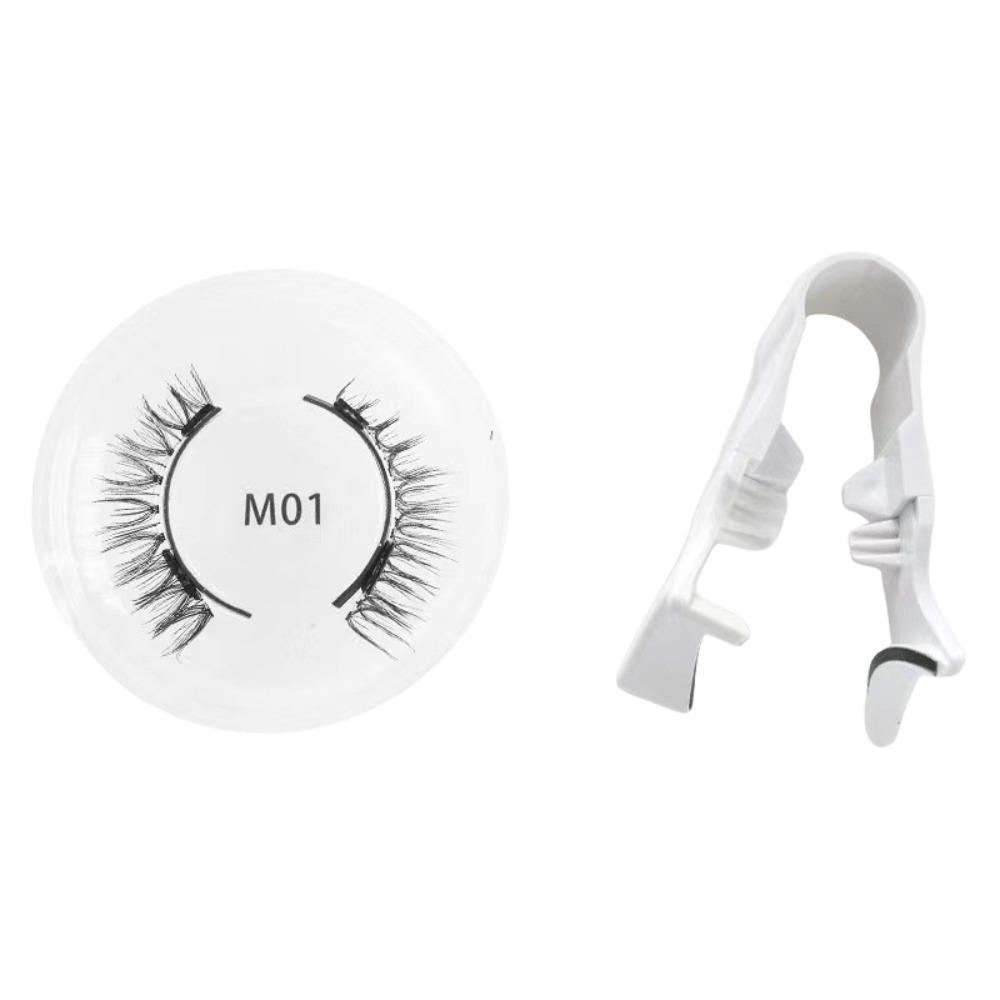 Glue Free Magnetic Eyelashes with Clip DIY False Eyelash Clusters Lady Makeup Tools