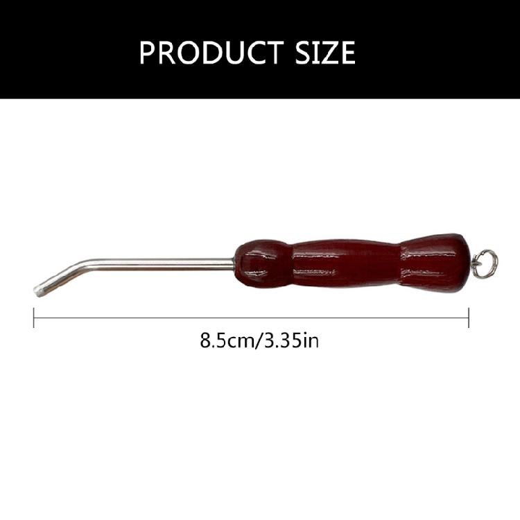 Hook Straightener Squid Jig Hook Adjuster with Wood Handle Sea Fishing Jig Hook Repair Tool Squid Hook Reshaping Tune