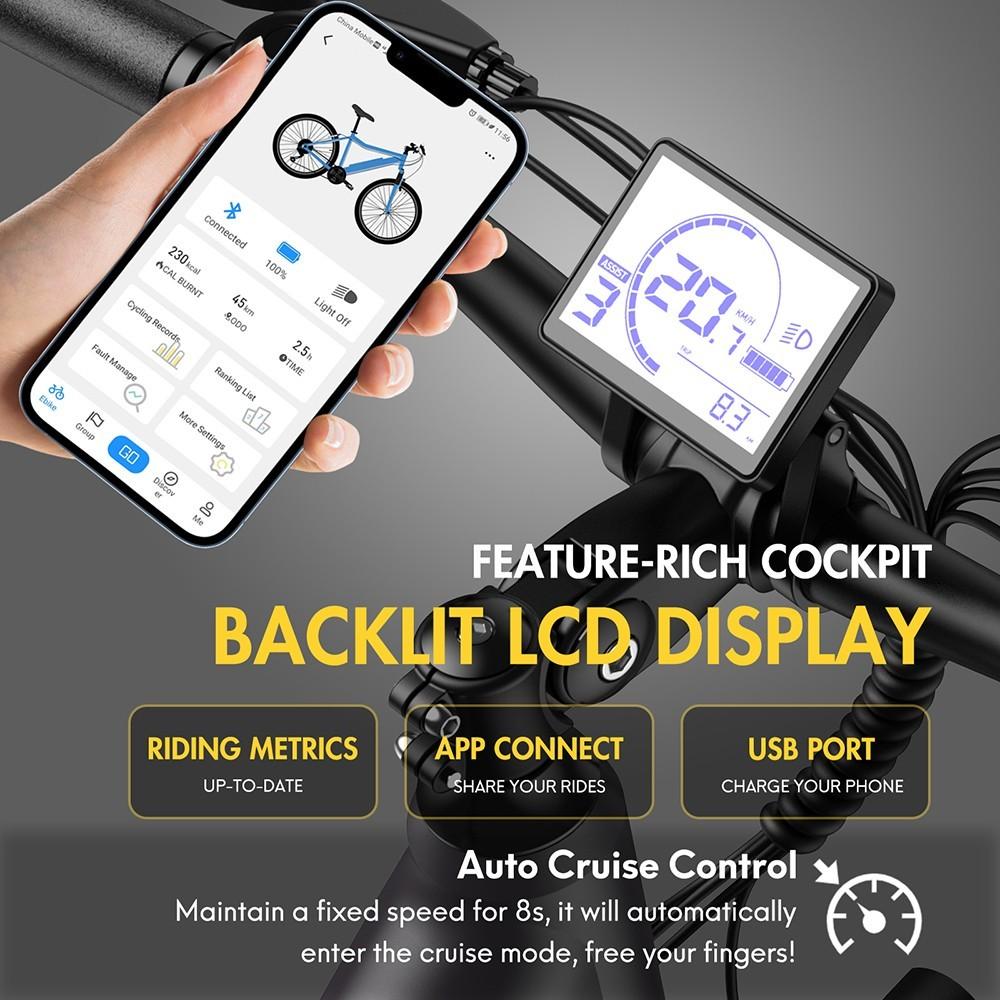 FAFREES F28 Pro 27,5-дюймовый городской электровелосипед, двигатель 250 Вт, 25 км/ч, 36 В, 14,5 Ач, встроенный съемный аккумулятор Shimano7SpeedGear