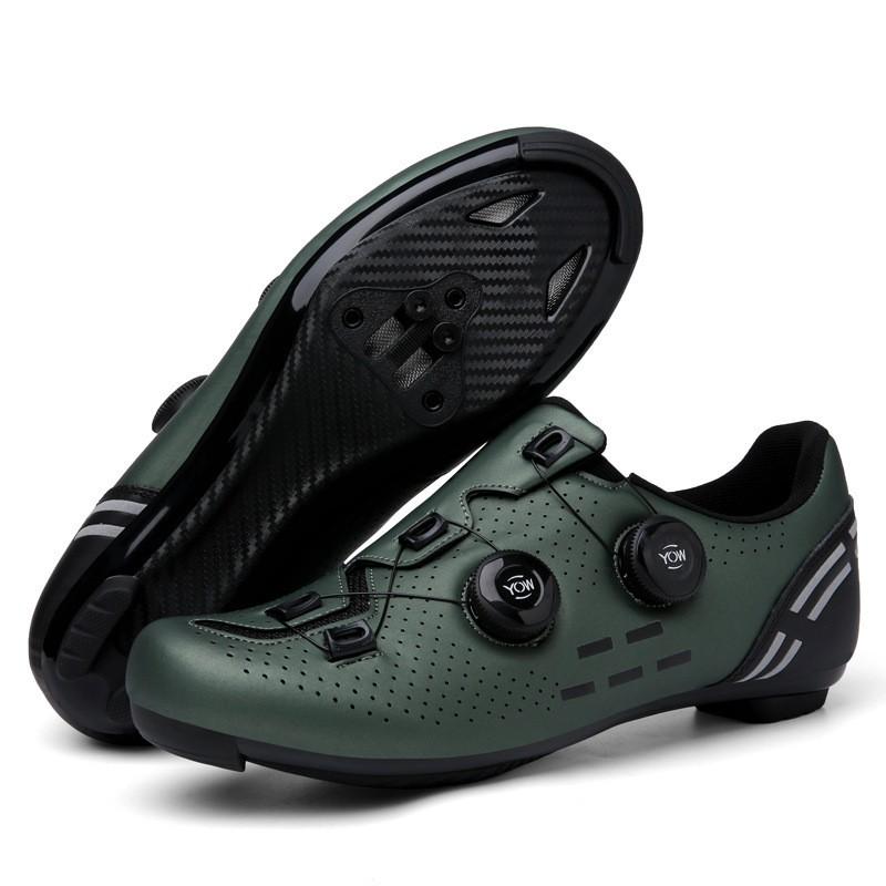 Unisex Large Size Cycling Shoes Road Mountain Bikes Non-Cleat Clipless Options Breathable Anti-Slip Shock Absorption
