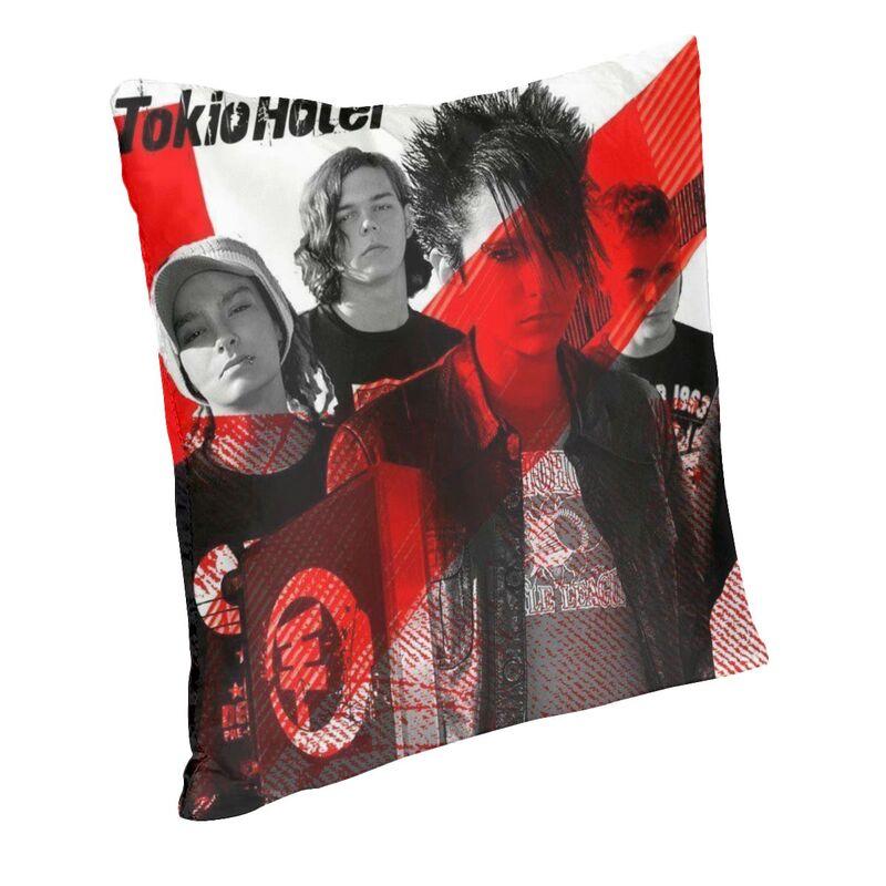 Музыкальная рок-группа Tokio Hotel Наволочка 45x45 Декор для дома Печать Наволочка для диванной подушки Двусторонняя
