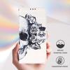 Skull Pattern PU Leather Wallet Phone Case–Magnetic Clasp,Shockproof & Card Slots for iPhone,Samsung,Huawei,Xiaomi,Moto,Oppo vivo,Infinix and More