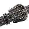 Унисекс Punk-ремень со стразами и заклепками – Модный аксессуар