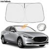 Для Mazda 3 2022 2023 солнцезащитный козырек на лобовое стекло, складные блоки, УФ-лучи сохраняют прохладу в вашем автомобиле