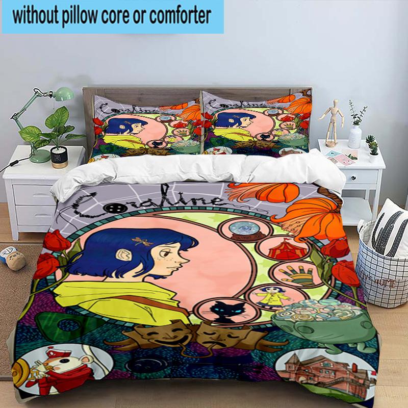 3PCS Fantasy In horror mother 3pcs Bedding,Including 3PCS Duvet Cover And 2pcs Pillowcases Perfect for Christmas,Ideal for Bedroom, Dormitory