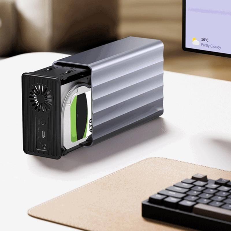 56TB High Capacity Hard Disk Copy Enclosure for HDDs For 2.5inch 3.5Inch Drives and TypeC 3.1 5Gbps Connection