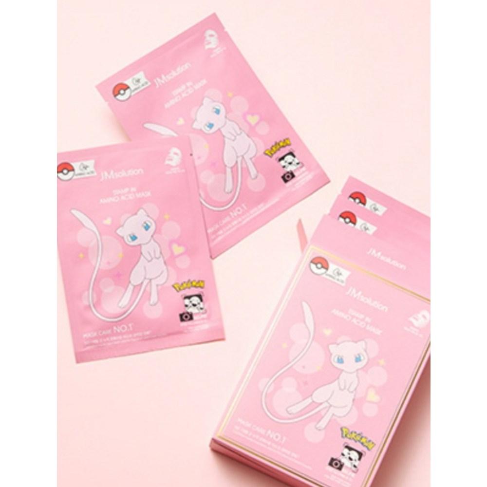 JM Solution Маска для лица с аминокислотами Pokemon Stamp 30 мл, 10 штук, 1 штука