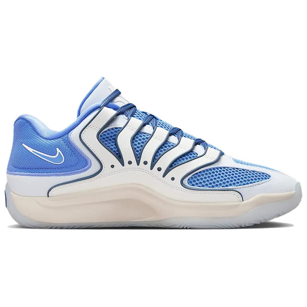 Nike KD 18 EP Универсальные Удобные Прочные Дышащие Низкие Баскетбольные Кроссовки Мужские кроссовки Синий Белый HV1991-401