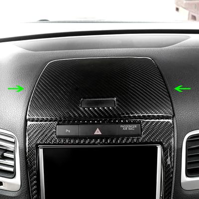 Автомобильная центральная панель управления из углеродного волокна, ящик для хранения, накладка для VW Touareg 2011 2012 2013 2014 2015 2016 2017