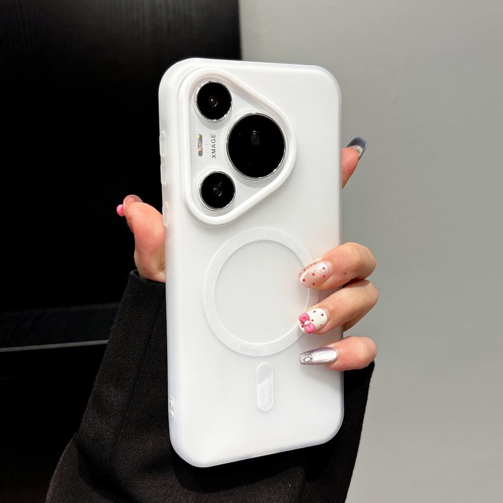 For Magsafe Magnetic Jelly Candy Clear Case For Huawei Pura80 P70 Ultra P60 Mate 70 60 50 Pro Wireless Charge Shockproof Cover