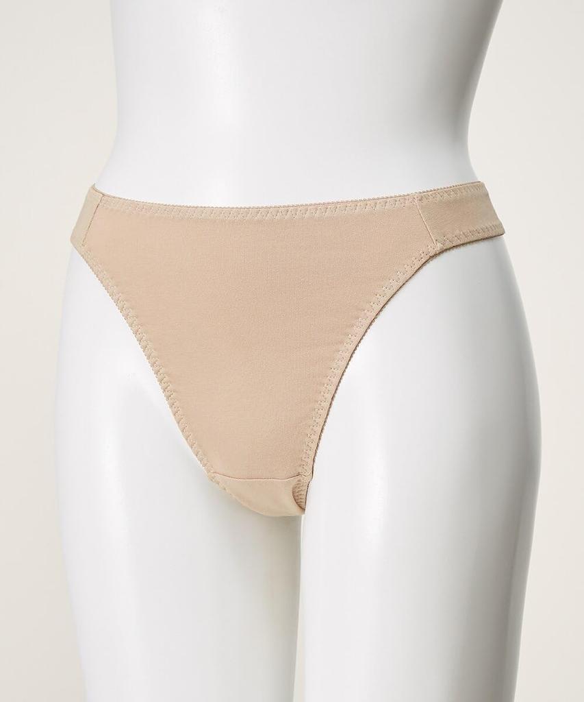 Nissen Cotton Blend Nude Size 3L Women's T-Back Panties, Stretch, 5-Pack, Color,