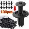 100 шт. Пластиковые заклепки Крепежные винты 8 мм Бампер автомобиля Крыло Отделка панели Фиксаторы Клипсы Автоаксессуары