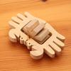 Crab (Amphibious Wooden Toy) - Japan Good Toy Award Winner, Water Play, Bathtime Play, Hinoki Cypress, Rubber Band Wooden Toy, Educational Toy,