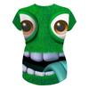 Милая аниме-мультяшная футболка с 3D-цифровой печатью, женская футболка с короткими рукавами и круглым вырезом