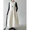 Korean-style Thickened Sleeveless Vest Dress For Women Autumn Winter Back Strap Loose Long Casual Women Dresses