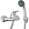 VIDAXL Wall-Mounted Shower Faucet with Removable Shower Head - Chrome