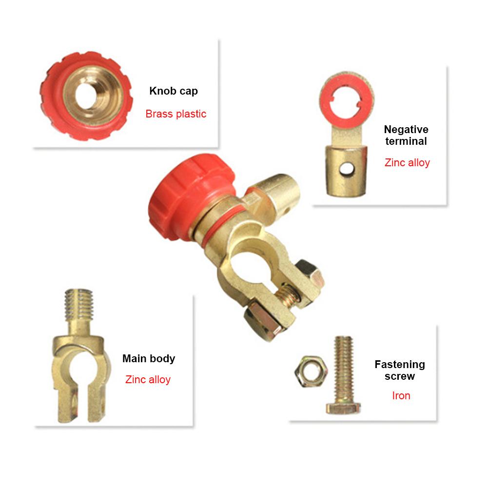 Выключатель питания батареи, быстродействующий выключатель, защищающий от протечек, поворотный выключатель батареи, цинковый сплав для батарей размером 17 мм
