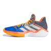 adidas Harden Stepback 1 Кроссовки мужские с круглым носком, шнуровкой, амортизацией, нескользящей подошвой, износостойкие, средней высоты, для баскетбола, оранжевые, белые, синие FW8483