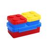 DIY Building Block Lunch Box Modular Building Blocks For Children Student Building Block Bento Food Storage Container Dinnerware