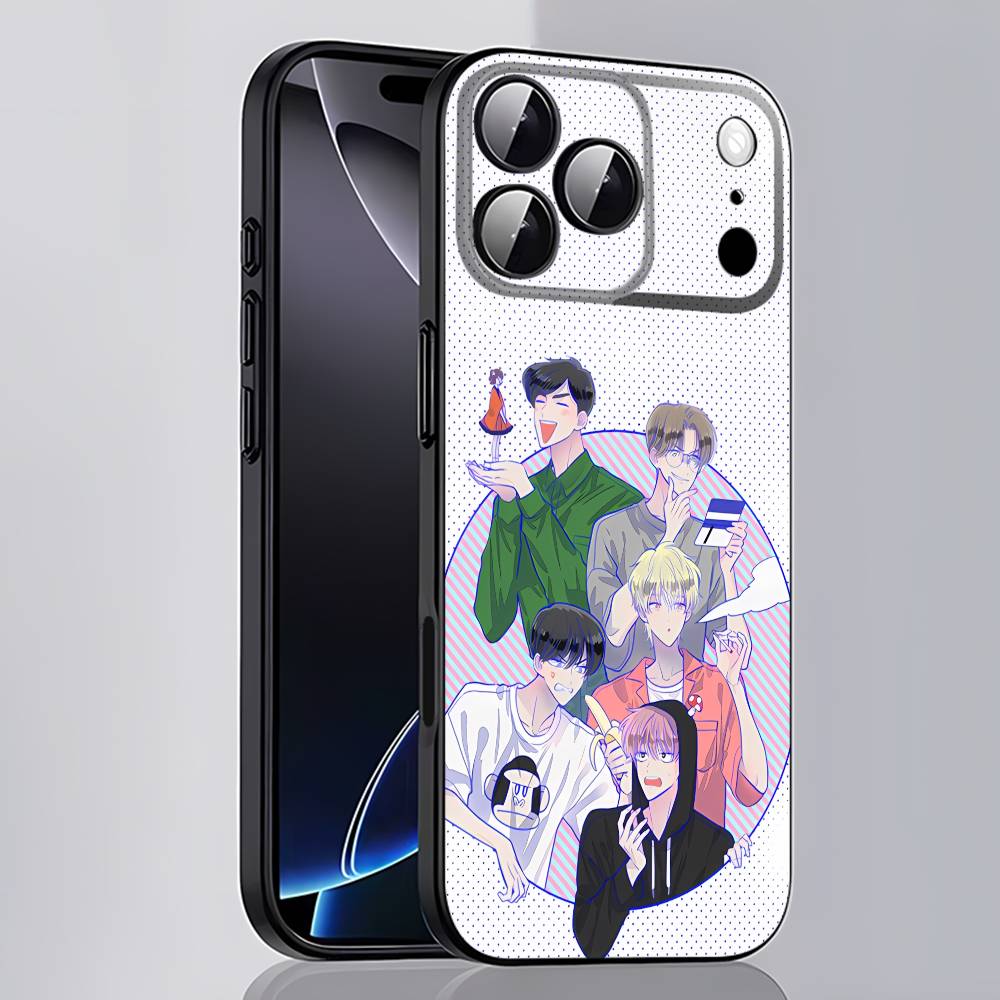 T-Tamon C-Comics Kun Ima Docchi Для iPhone 17,16,15,14,13,12,11,Pro,Max,Plus,E,SE4,Air,Mini Черный Чехол-Крышка для Телефона