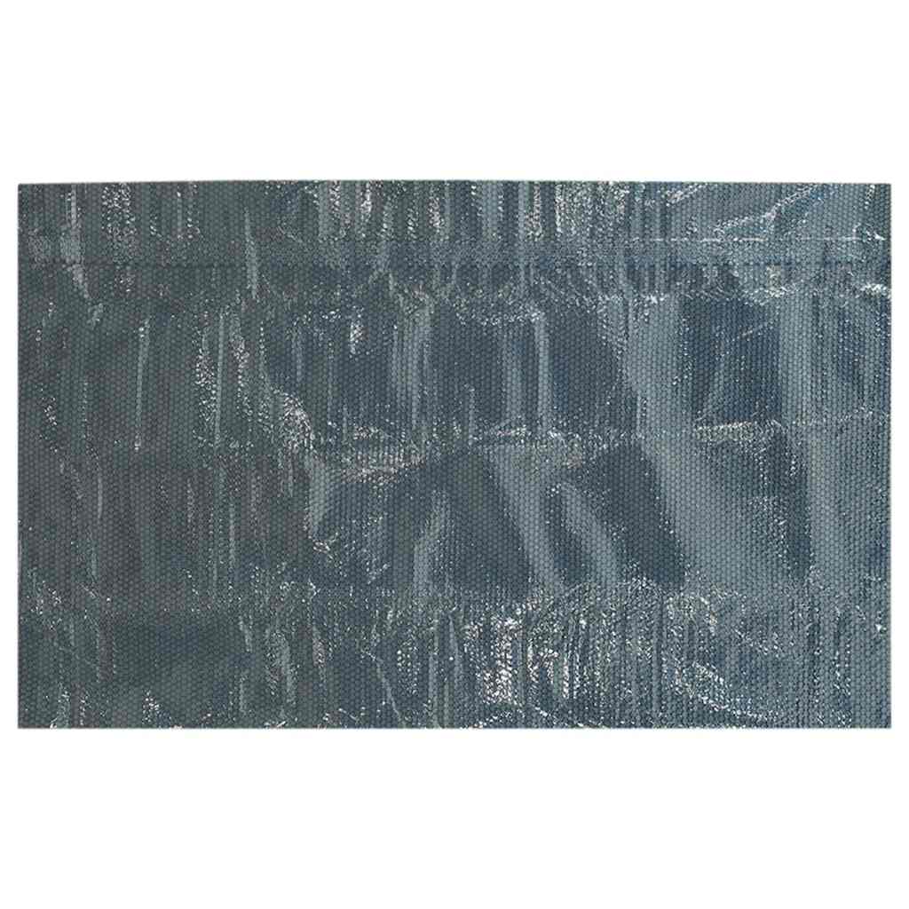 vidaXL Treibende Pool-Solarplane PE 488x244 cm Schwarz und Blau