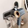 Hands Free Hair Dryer Holder Storage Box Aluminum Shelf For Bathroom Organizer Storage Rack Bathroom Accessories Set
