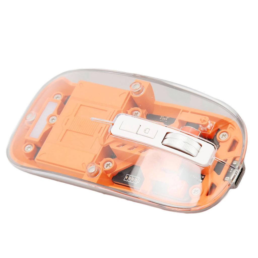 Беспроводная 3-режимная 5.1 5.1 2.4GHz Мышь Прозрачная Clear Mouse Перезаряжаемая Бесшумная Мышь для ПК Ноутбука Компьютера